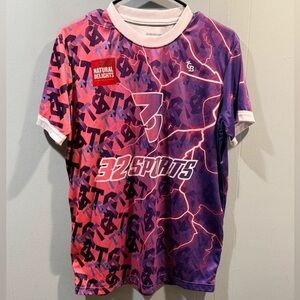 32 Spirits Kids' Pink & Purple Graphic Sports Tee